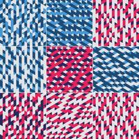 Geometric pattern set vector