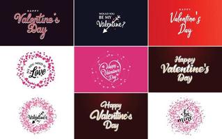 Valentine lettering with a heart design. suitable for use in Valentine's Day cards and invitations vector