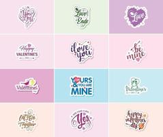 Valentine's Day Graphics Stickers to Show Your Love and Care vector