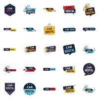 25 Unique vector images for your car rental marketing