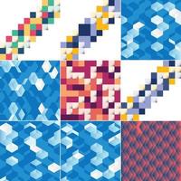 geometrical abstract background pack vector