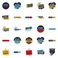 25 Innovative Typographic Banners for a fresh approach to call to action vector