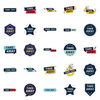 The Take Away Vector Collection 25 Dynamic Designs for Food Outlets and Restaurants