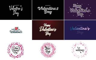 Be My Valentine lettering with a heart design. suitable for use in Valentine's Day cards and invitations vector