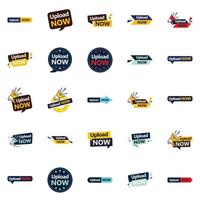 The Upload Now Pack 25 Unique Vector Designs for Product Designers