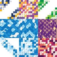 Abstract colorful square background vector