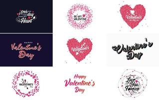 Love word art design with a heart-shaped background and a sparkling effect vector