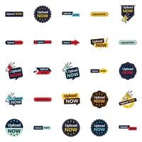 25 Inspiring Vector Designs in the Upload Now Pack Perfect for Advertising and Branding