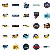 25 Modern vector elements for a fresh approach to your car rental marketing