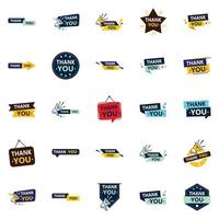 25 Professional Vector Elements to Convey Your Thanks