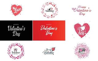 Be My Valentine lettering with a heart design. suitable for use in Valentine's Day cards and invitations vector