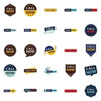 25 Versatile Typographic Banners for promoting calling across platforms vector