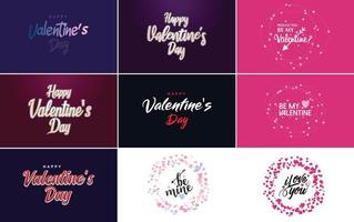 Love word art design with a heart-shaped background and a bokeh effect vector