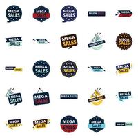 25 Premium Vector Designs in the Mega Sale Bundle   Perfect for Marketing