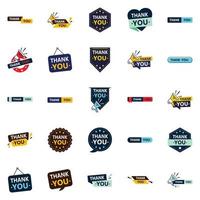 Thank You 25 Fresh Vector Elements to Show Your Appreciation