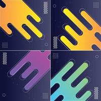 Pack of 4 Abstract Vector Backgrounds in Color Creative Design Collection