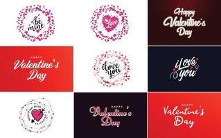 Love hand-drawn lettering with a heart design. Suitable for use as a Valentine's Day greeting or in romantic designs vector