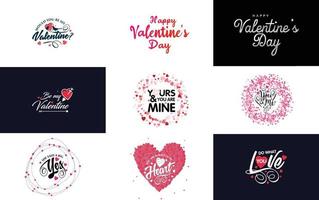 Love hand-drawn lettering with a heart design. Suitable for use as a Valentine's Day greeting or in romantic designs vector
