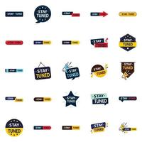 25 high quality vector elements for a polished brand identity  Stay Tuned