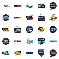 The Upload Now Pack 25 Unique Vector Designs for Graphic Designers