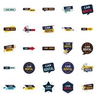 25 Modern vector elements for a fresh approach to your car rental marketing