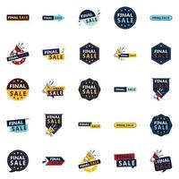 25 Eye-catching Final Sale Graphic Elements for Email Campaigns vector