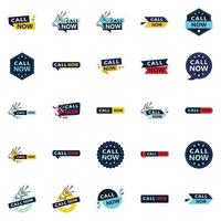 25 banners tipográficos innovadores para un nuevo enfoque de la llamada a la acción vector
