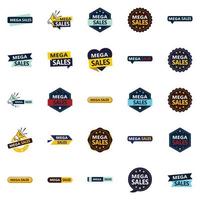 Mega Sale Vector Pack 25 High Quality Banners for Product Designers