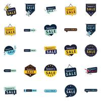 25 High-Converting Season Sale Graphic Elements for Digital Marketing vector