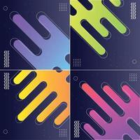 Minimalistic Geometric Designs with Dynamic Shapes vector