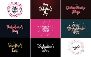 Valentine's lettering with a heart design. Suitable for use in Valentine's Day cards and invitations vector