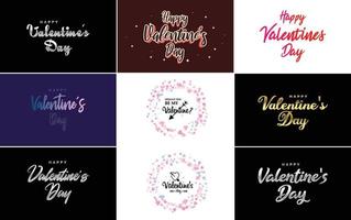 Love hand-drawn lettering with heart design. Suitable for use as a Valentine's Day greeting or in romantic designs vector