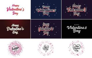 Valentine's lettering with a heart design. suitable for use in Valentine's Day cards and invitations vector