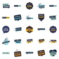 25 Versatile Typographic Banners for promoting calls in different contexts vector