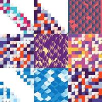 Abstract colorful square background vector