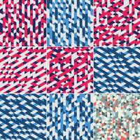 An isometric-style vector illustration of a colorful abstract geometric pattern.