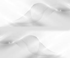 3D abstract Elegant white wave lines and light sparkling on clean grey and grey background luxury style photo