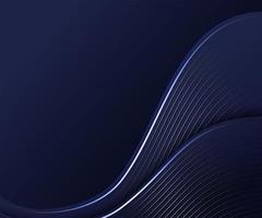 Abstract curve dark blue layer luxury background photo