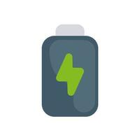 battery icon flat vector