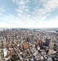 vista del centro de manhattan de la ciudad de nueva york foto