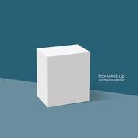 3D Box Mockup vector illustration