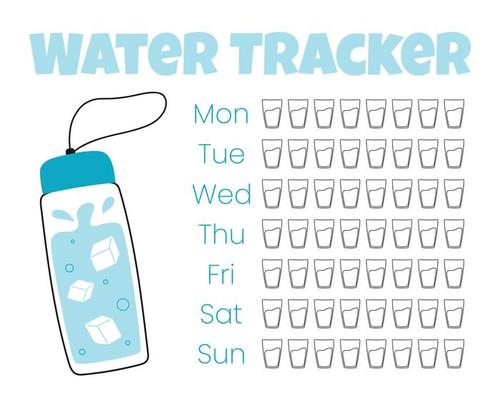 Water Tracker Vector Art, Icons, and Graphics for Free Download