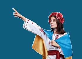 concepto patriótico de ucrania foto