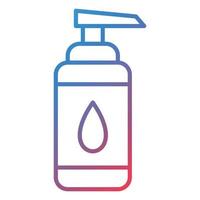 Lotion Line Gradient Icon vector