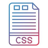 icono de degradado de línea css vector