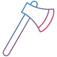 Axe Line Gradient Icon vector