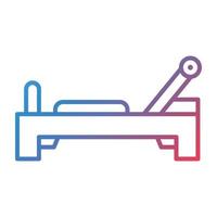 Reformer Line Gradient Icon vector