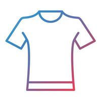 Tshirt Line Gradient Icon vector