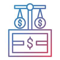 Money Principle Line Gradient Icon vector