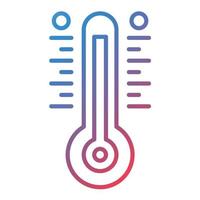 Thermometer Line Gradient Icon vector